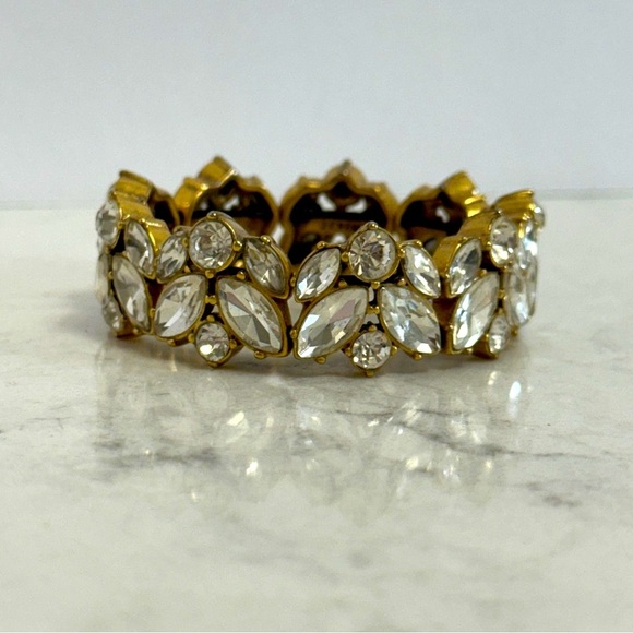 J. Crew Stretchy Crystal Statement Bracelet - Picture 1 of 5